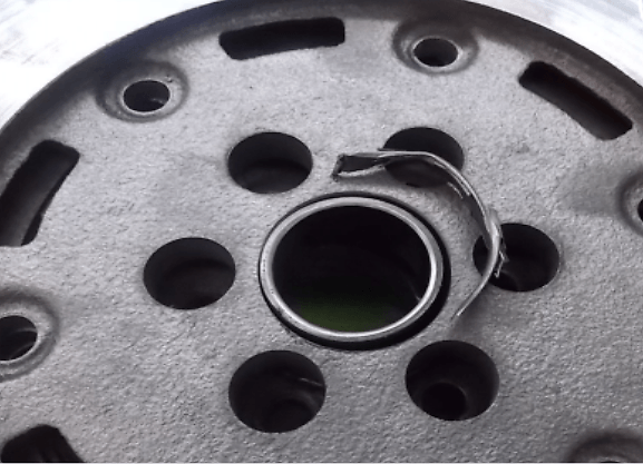 DMF bearing is damaged.