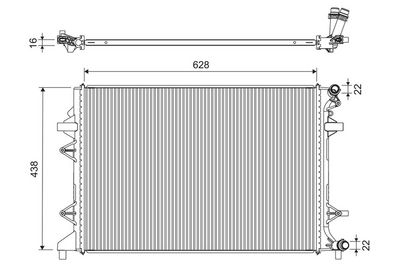 Radiator, engine cooling