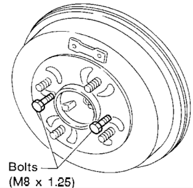Release parking brake lever and pedal fully, then remove drum.